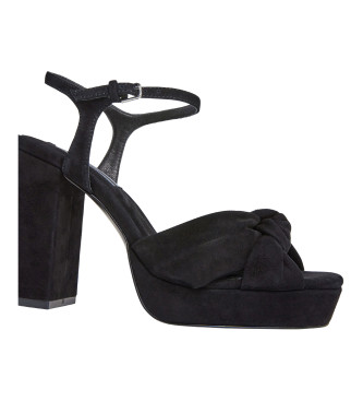 Pepe Jeans Sandales Lenny Bow noir -Hauteur du talon 10cm