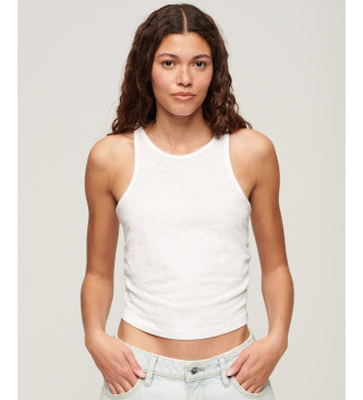 Superdry Camisola de alas branca com folhos