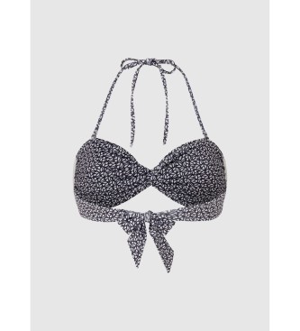 Pepe Jeans Top de bikini imprim noir