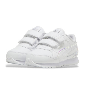 Puma Sneaker St Runner V4 Holo in pelle bianca