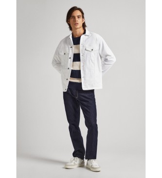 Pepe Jeans Kurtka Relaxed Jacket biała