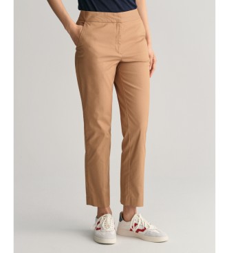 Gant Slim Fit Broek Sigaret Bruin