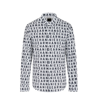 Armani Exchange Printed Shirt white