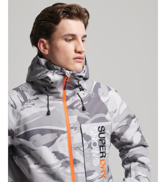 Superdry Chaqueta de esqu Freestyle Core gris