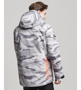 Superdry Chaqueta de esqu Freestyle Core gris