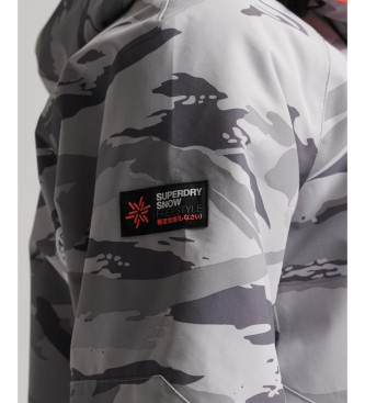 Superdry Chaqueta de esqu Freestyle Core gris