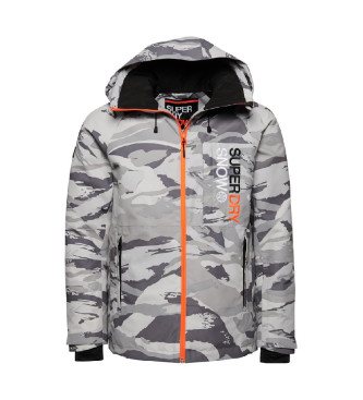 Superdry Chaqueta de esqu Freestyle Core gris