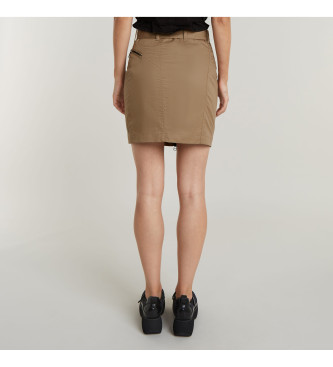 G-Star Brown zipped skirt