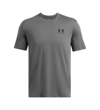 Under Armour Koszulka Sportstyle na lewą pierś, szara