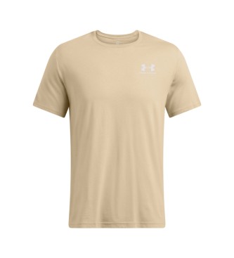 Under Armour Koszulka Sportstyle Left Chest w kolorze beżowym