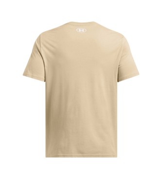 Under Armour T-shirt Sportstyle com peito esquerdo bege