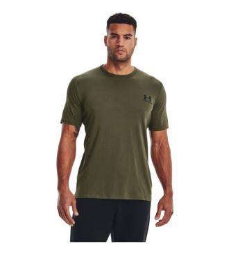 Under Armour Sportstyle T-shirt linkerborst groen