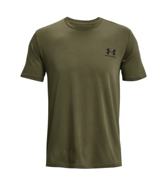 Under Armour Sportstyle T-shirt linkerborst groen