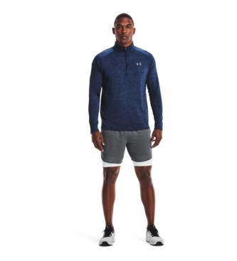 Under Armour UA Tech  Zip navy long sleeve T-shirt