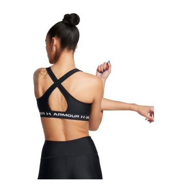 Under Armour Medium support cross-back sports bra black