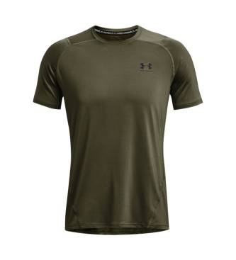 Under Armour T-Shirt de manga curta HeatGear Fitted verde