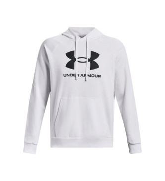 Under Armour Felpa con logo in pile UA Rival Bianca