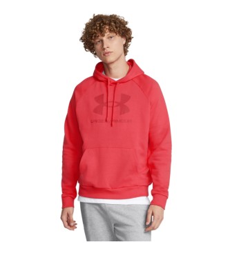 Under Armour Felpa con logo UA Rival Fleece Rossa