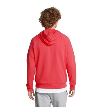 Under Armour Felpa con logo UA Rival Fleece Rossa