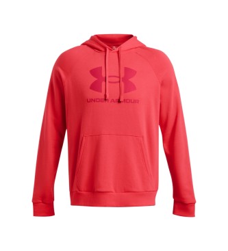 Under Armour Felpa con logo UA Rival Fleece Rossa