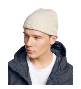 Under Armour Halftime Shallow beige beanie med folder