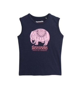 Superdry Komodo Hathi navy sleeveless tank top