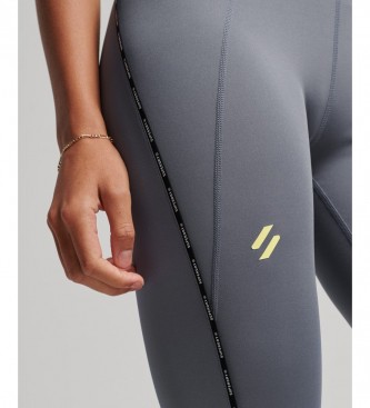 Superdry Strakke Legging Elastische Trein Grijs