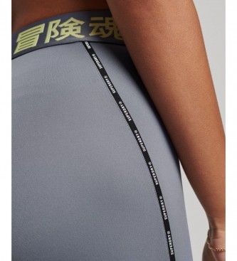 Superdry Leggings Ajustados Elsticos Train gris