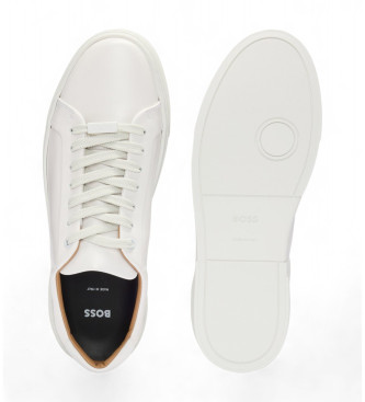 BOSS Zapatillas de Piel Gary blanco