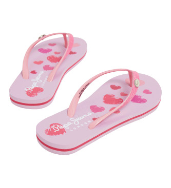 Pepe Jeans Tofflor Dorset Life rosa