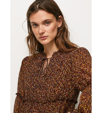 Pepe Jeans Brown Lalita dress