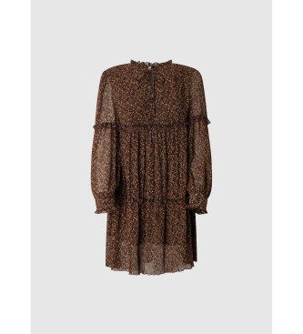 Pepe Jeans Robe Lalita marron