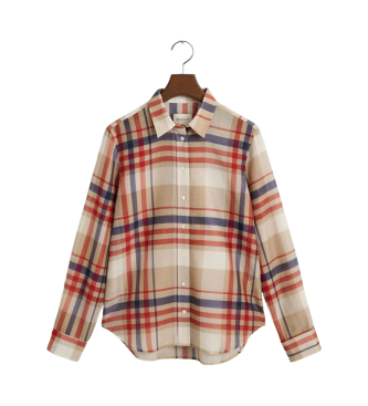 Gant Camisa castanha de corte regular