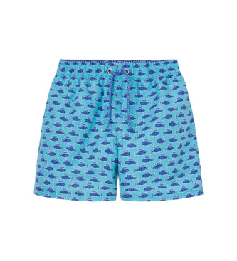 Hackett London Maillot de bain bleu minifish