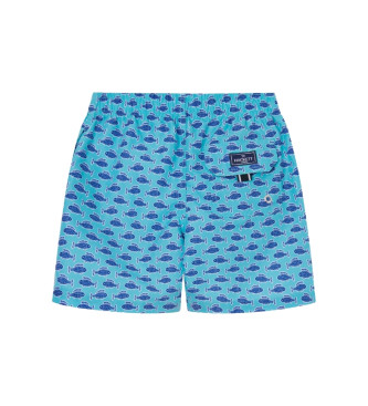 Hackett London Maillot de bain bleu minifish