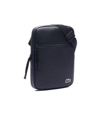 Lacoste LCST medium shoulder bag black