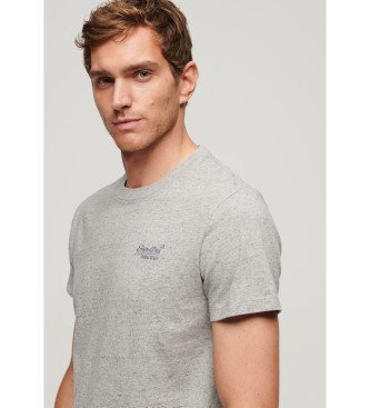 Superdry T-shirt z logo Essential szary