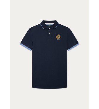 Hackett London Polo Heritage Logo mornarsko modra