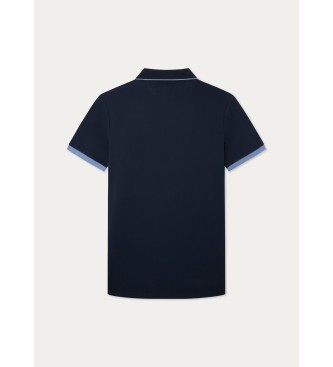 Hackett London Polo Heritage Logo mornarsko modra