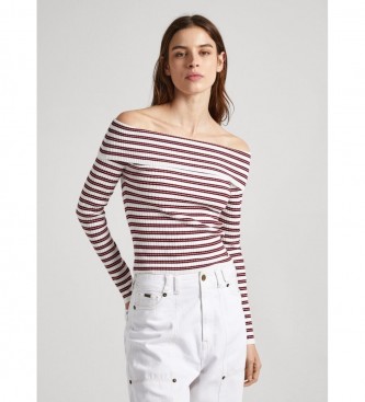 Pepe Jeans Top Danna blanco, rojo