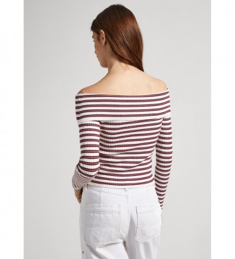 Pepe Jeans Top Danna branco, vermelho