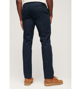 Superdry Pantaloni chino attillati blu scuro 