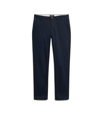 Superdry Pantaloni chino attillati blu scuro 