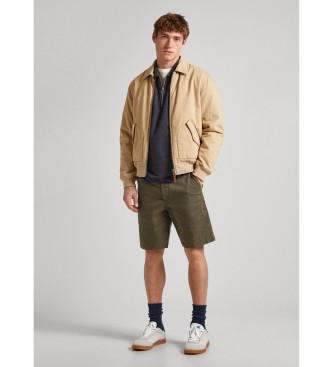 Pepe Jeans Bermuda shorts Regular Chino groen