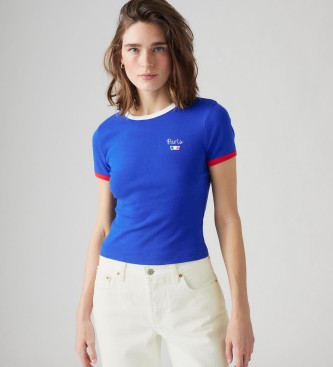 Levi's Rickie blauw T-shirt met opdruk