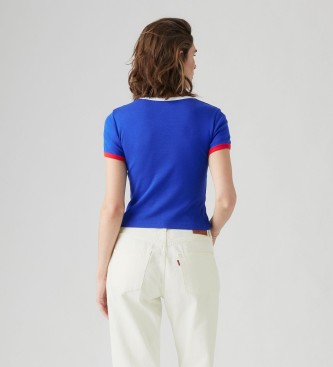 Levi's Rickie blauw T-shirt met opdruk