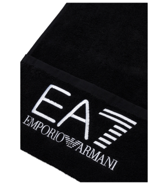 EA7 Black gym towel