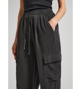 Pepe Jeans Cargo broek Eva zwart