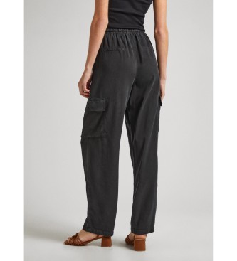 Pepe Jeans Pantaloni cargo Eva neri