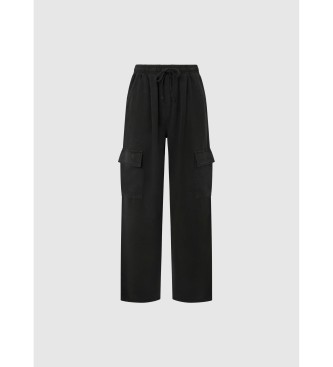 Pepe Jeans Cargo broek Eva zwart